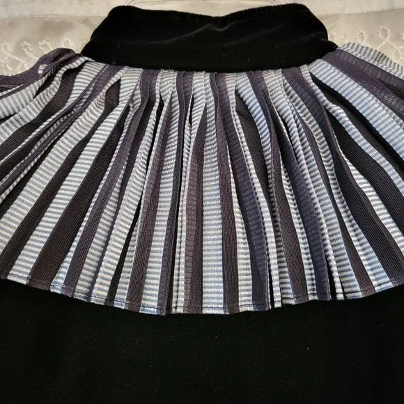 RARE Vintage Valentino Black Velvet Midi Dress, Italian size 44 - Picture 7 of 15